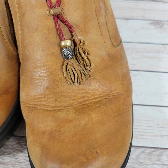 Ariat Womens Mendocino Tassel Leather Western Slip On Mule Clogs Size 8.5 - Picture 11 of 16